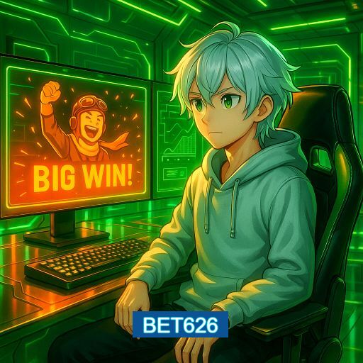 Imagem promocional do app oficial BET626 destacando a conveniência de jogar cassino online pelo celular ou navegador