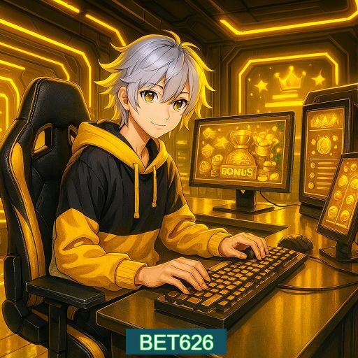 Imagem promocional do app oficial BET626 destacando a conveniência de jogar cassino online pelo celular ou navegador