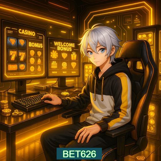 Imagem promocional do app oficial BET626 destacando a conveniência de jogar cassino online pelo celular ou navegador