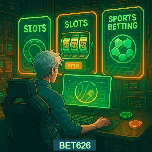 Imagem promocional do app oficial BET626 destacando a conveniência de jogar cassino online pelo celular ou navegador